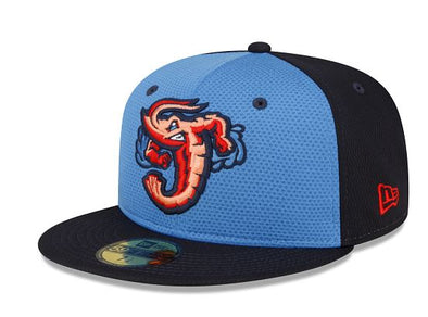 Jacksonville Jumbo Shrimp New Era Official Batting Practice On-Field 59Fifty