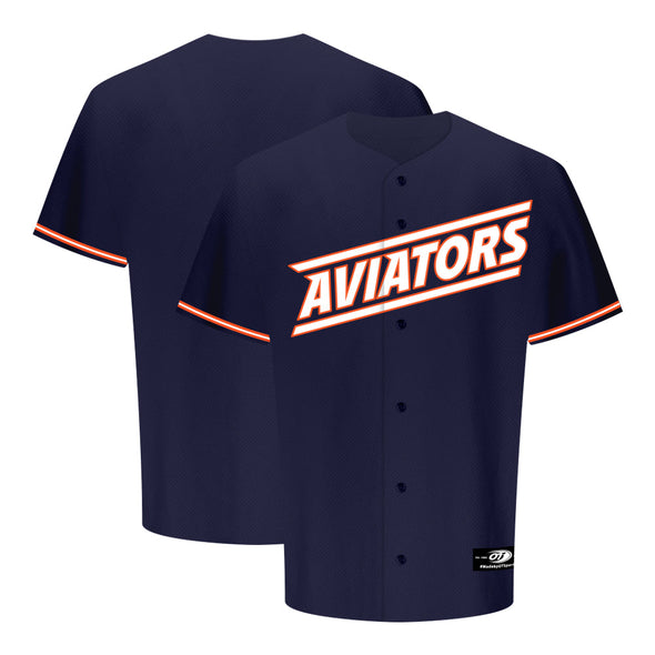 Men's Las Vegas Aviators OT Sports Alternate Aviators Navy Replica Jersey