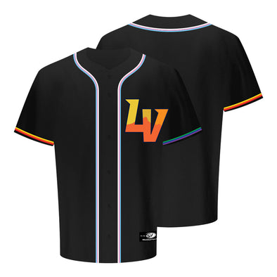 Men's OT Sports LV Pride Black Replica Jersey