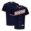 Wilson Alternate Aviators Navy Authentic Jersey