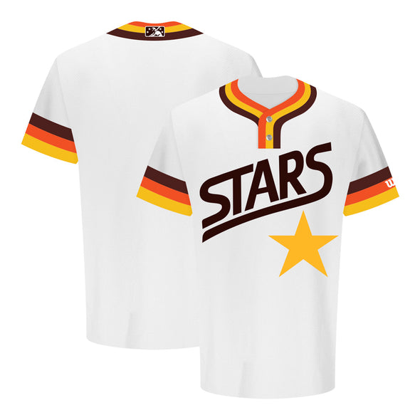 Las Vegas Stars Wilson 1983 Home White 2-Button Authentic Jersey