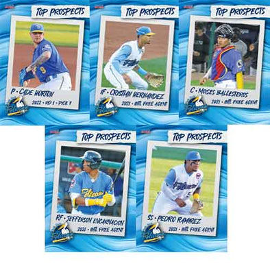 Myrtle Beach Pelicans Choice Marketing 2023 Top Prospects Pack