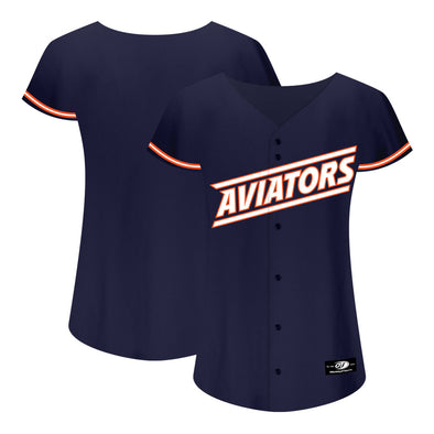 Women's OT Sports Alternate Aviators Navy Replica Jersey