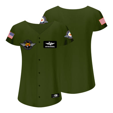 Women's Las Vegas Aviators OT Sports Flight Suit Green Replica Jersey