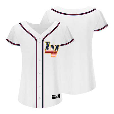 Women's Las Vegas Aviators OT Sports 4th of July LV White Replica Jersey