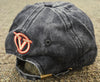 Rawhide Distressed Black Buckle Hat