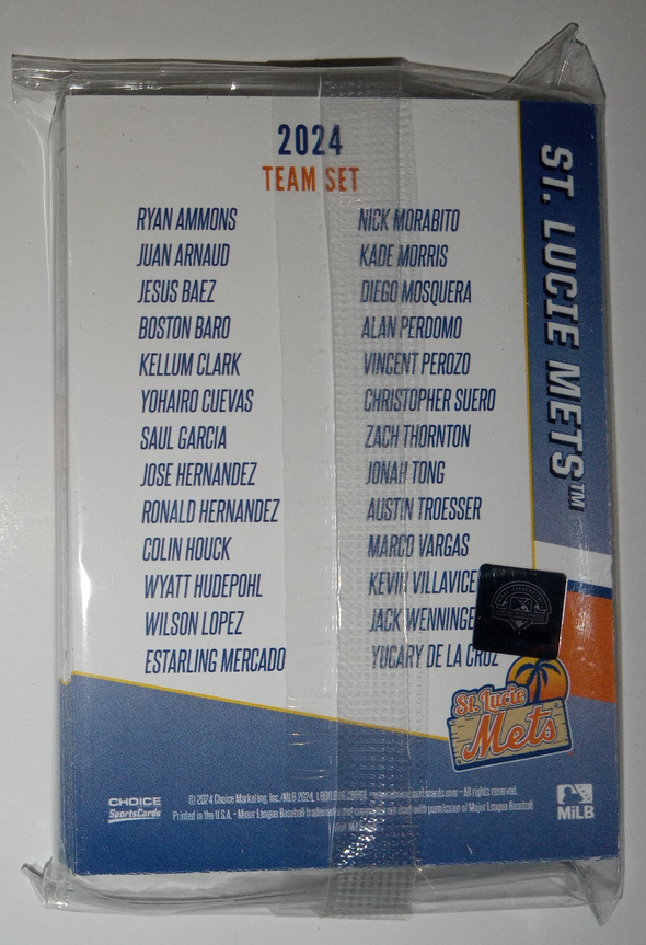 2024 STL Mets Team Card Sets