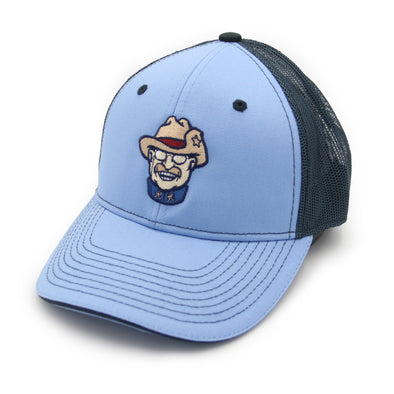 Outdoor Cap Trucker Smiling Teddy Light Blue