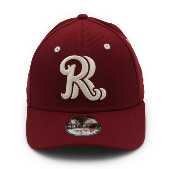 New Era 39Thirty Youth Scorched Red RR Logo