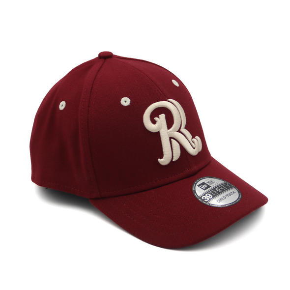 New Era 39Thirty Youth Scorched Red RR Logo