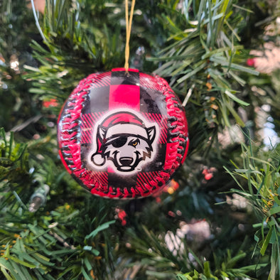 Erie SeaWolves Plaid Ornament