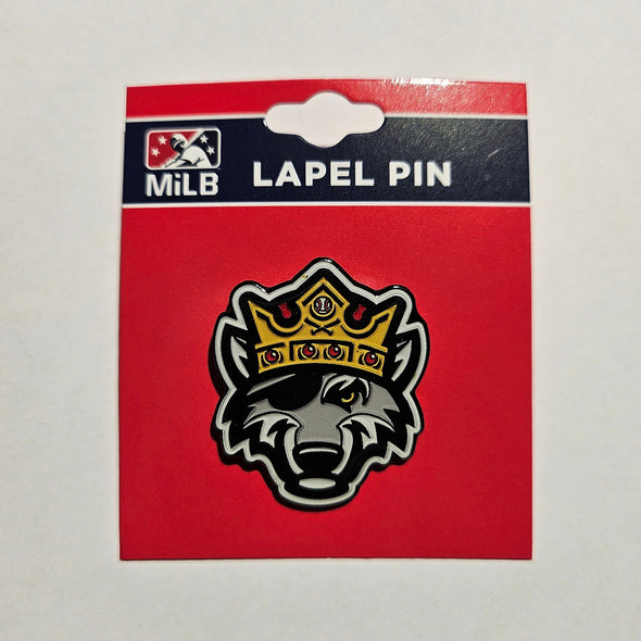 Erie SeaWolves PSG Crown Wolf Lapel Pin