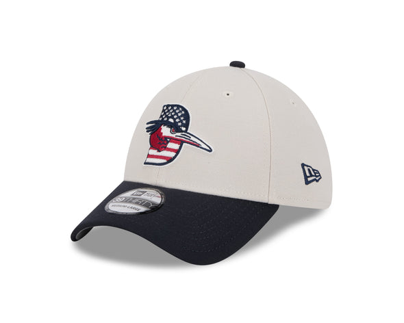 Delmarva Shorebirds New Era 2024 4th of July 39THIRTY Cap