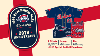 Greenville Drive 20th Anniversary Holiday Package