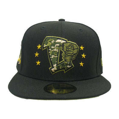 Lansing Lugnuts 2024 New Era Armed Forces 5950 Fitted Cap