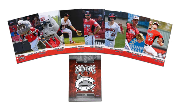 Carolina Mudcats 2024 Team Trading Card Set