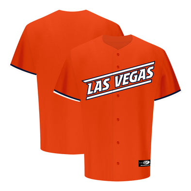 Men's Las Vegas Aviators OT Sports Road Las Vegas Orange Replica Jersey