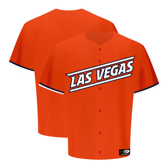 Kids' OT Sports Road Las Vegas Orange Replica Jersey