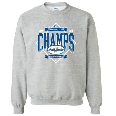 Omaha Storm Chasers 2024 International League Champions Crewneck Sweatshirt