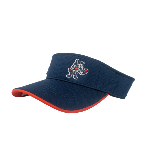 BRP Navy Blue Visor With Red Trim And Boxing Rowdy Logo
