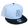 Barons White/Black Old English B 9Fifty Snapback