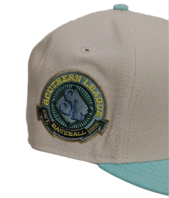 Barons 59Fifty Stone/Blue S. League Cap