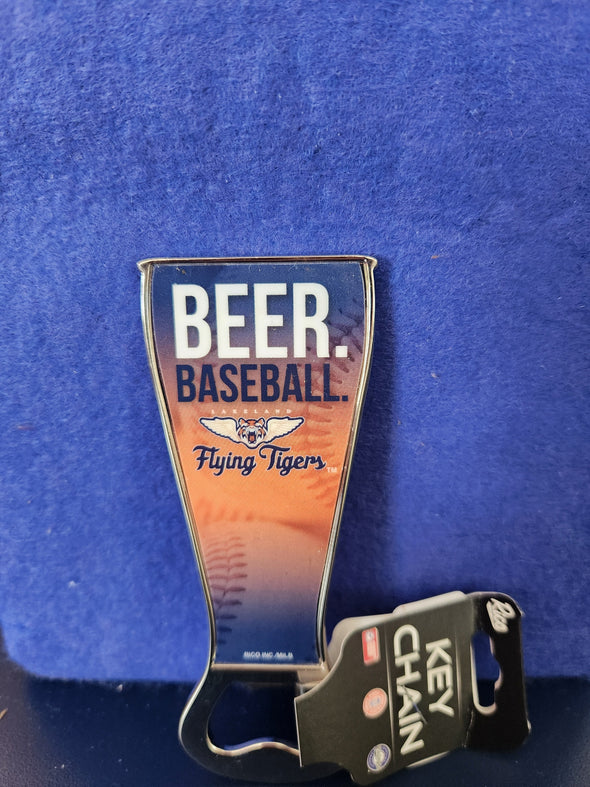 Flying Tigers Beer and Baseball Magnetic Bottle Opener