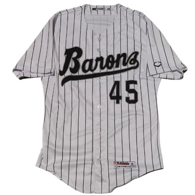 #45 Barons Authentic Cut Pinstripe Jersey