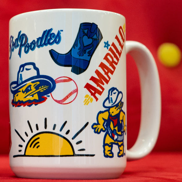 Amarillo Sod Poodles 15oz Native Sublimated Mug