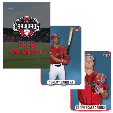 Hickory Crawdads 2025 Team Card Set #1