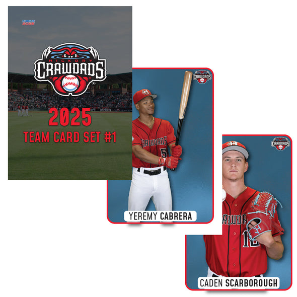 Hickory Crawdads 2025 Team Card Set #1