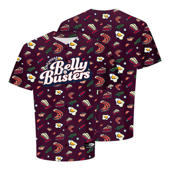 Las Vegas Belly Busters Evoshield Theme Night Collection Maroon Authentic Jersey
