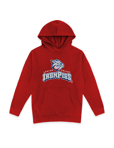 Lehigh Valley IronPigs Youth Red Hoodie