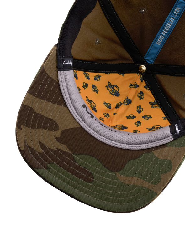 Amarillo Sod Poodles Black Clover Camo Bats Cap