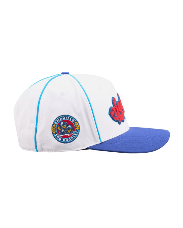 Amarillo Sod Poodles X Black Clover White Classic Cap