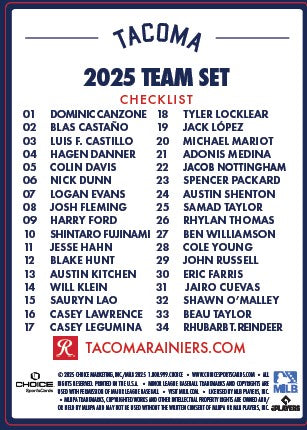 Tacoma Rainiers 2025 Team Set
