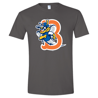 B-Mets Charcoal Logo Tee