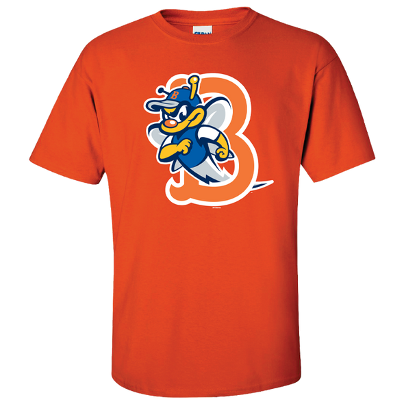 B-Mets Orange Logo Tee
