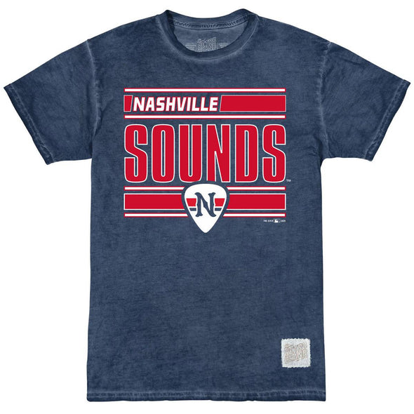 Nashville Sounds Retro Brand Navy Oil Wash Tee