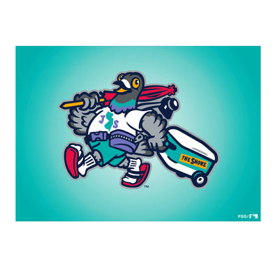 Jersey Shore BlueClaws TNC The Bennys Primary Logo Fridge Magnet