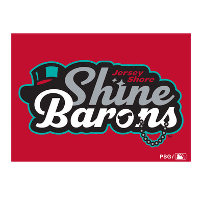 Jersey Shore BlueClaws TNC Shine Barons Wordmark Fridge Magnet