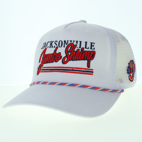 Jacksonville Jumbo Shrimp Legacy White Roadie Trucker