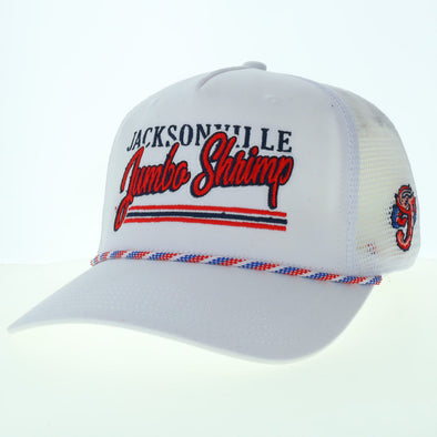 Jacksonville Jumbo Shrimp Legacy White Roadie Trucker