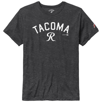 Tacoma Rainiers League Black Triblend Tacoma R Tee
