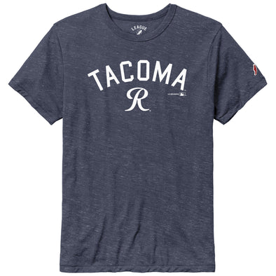 Tacoma Rainiers League Navy Triblend Tacoma R Tee