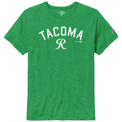 Tacoma Rainiers League Green Triblend Tacoma R Tee