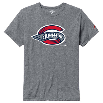 Greenville Drive League Victory Gray Primary Logo Tee