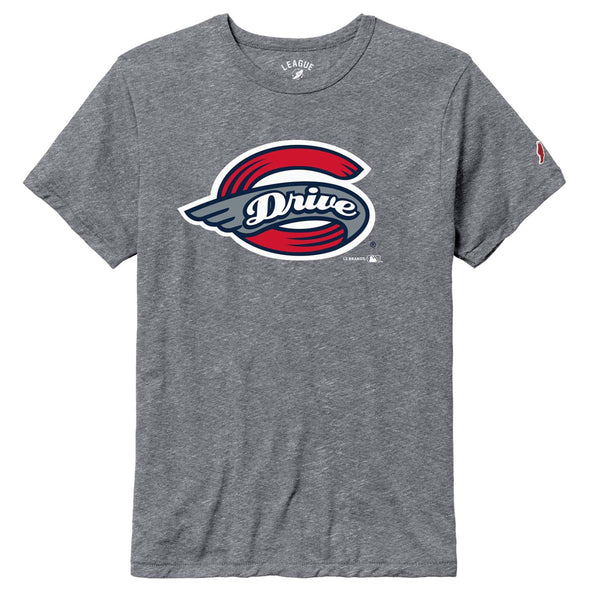 Greenville Drive League Victory Gray Primary Logo Tee