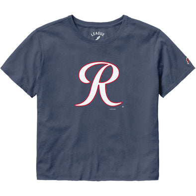 Tacoma Rainiers League Women's Navy Crop Tee