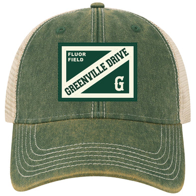 Greenville Drive Legacy Green Old Favorite Trucker Hat